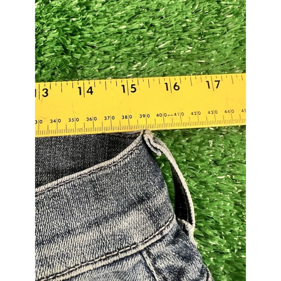 Y2K 7 for All Mankind Austyn Jeans SZ 30 Blue Denim Pants Straigt Leg Mid Rise - Picture 7 of 9